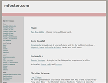 Tablet Screenshot of mfoster.com